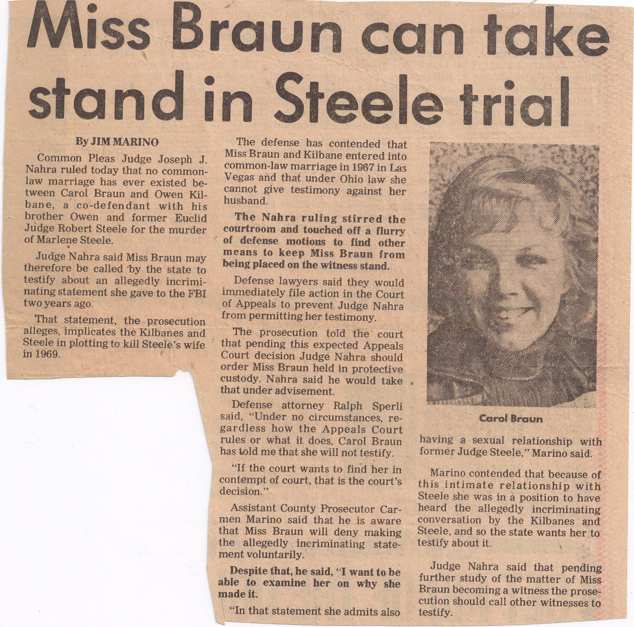 Historical case photograph or newspaper clipping